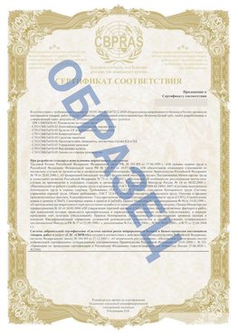 Образец Приложение к СТО 01.064.00220722.2-2020 Белая Калитва Сертификат СТО 01.064.00220722.2-2020 